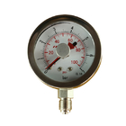 2 Inch 1.5 Inch Liquid Filled Fuel Pressure Gauge 0-100 Psi 1/8&quot; Npt Adjustable Memory Pointer